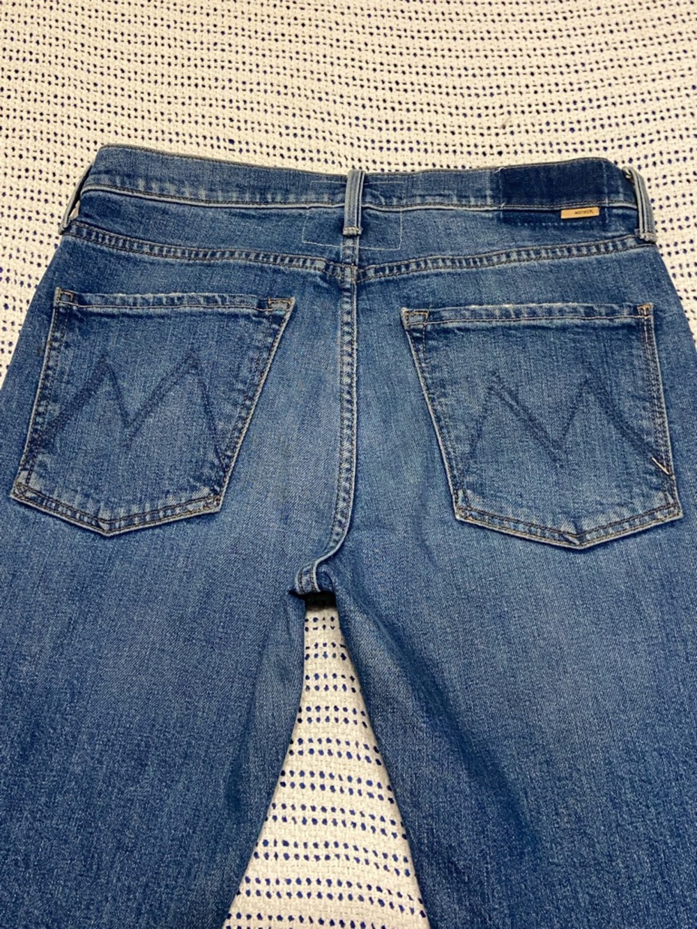 MOTHER SUPERIOR SCRAPPER CUFF ANKLE FRAY RUNNING W/ SCISSORS Button fly Size 27 - Picture 5 of 15